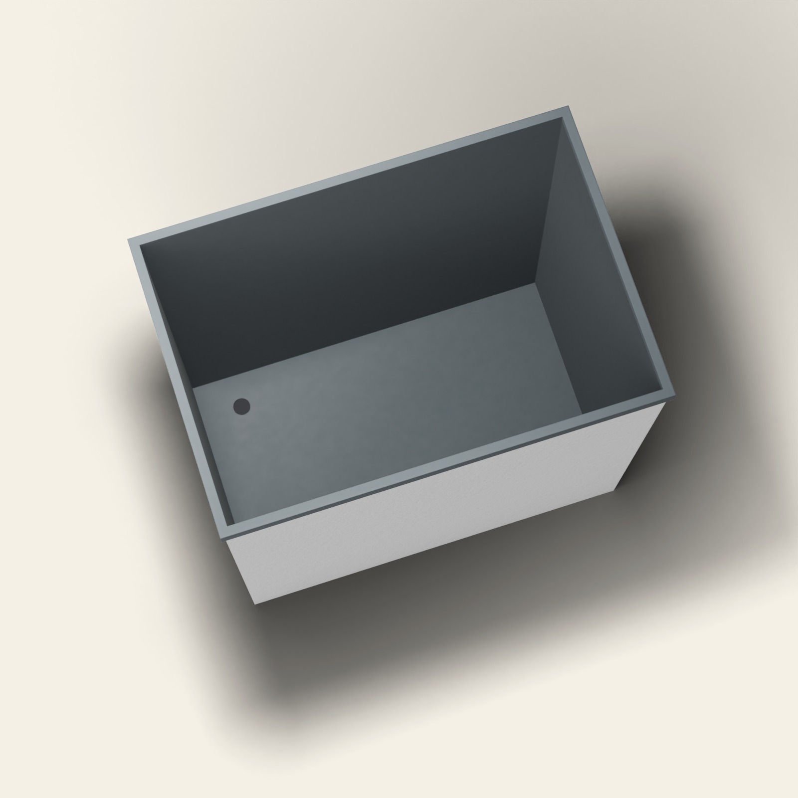Dompelbad 1195 x 825 – 1200 mm diep – Rechthoekig – Omnitub in RAL 7016 Anthracite Grey
