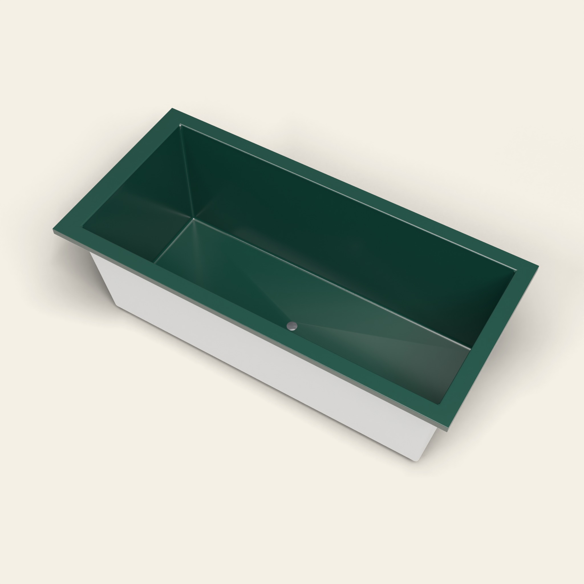 1900 x 900 Diepe Badkuip — 600mm Diepte — Rechthoekig — Omnitub in RAL 6005 Moss Green