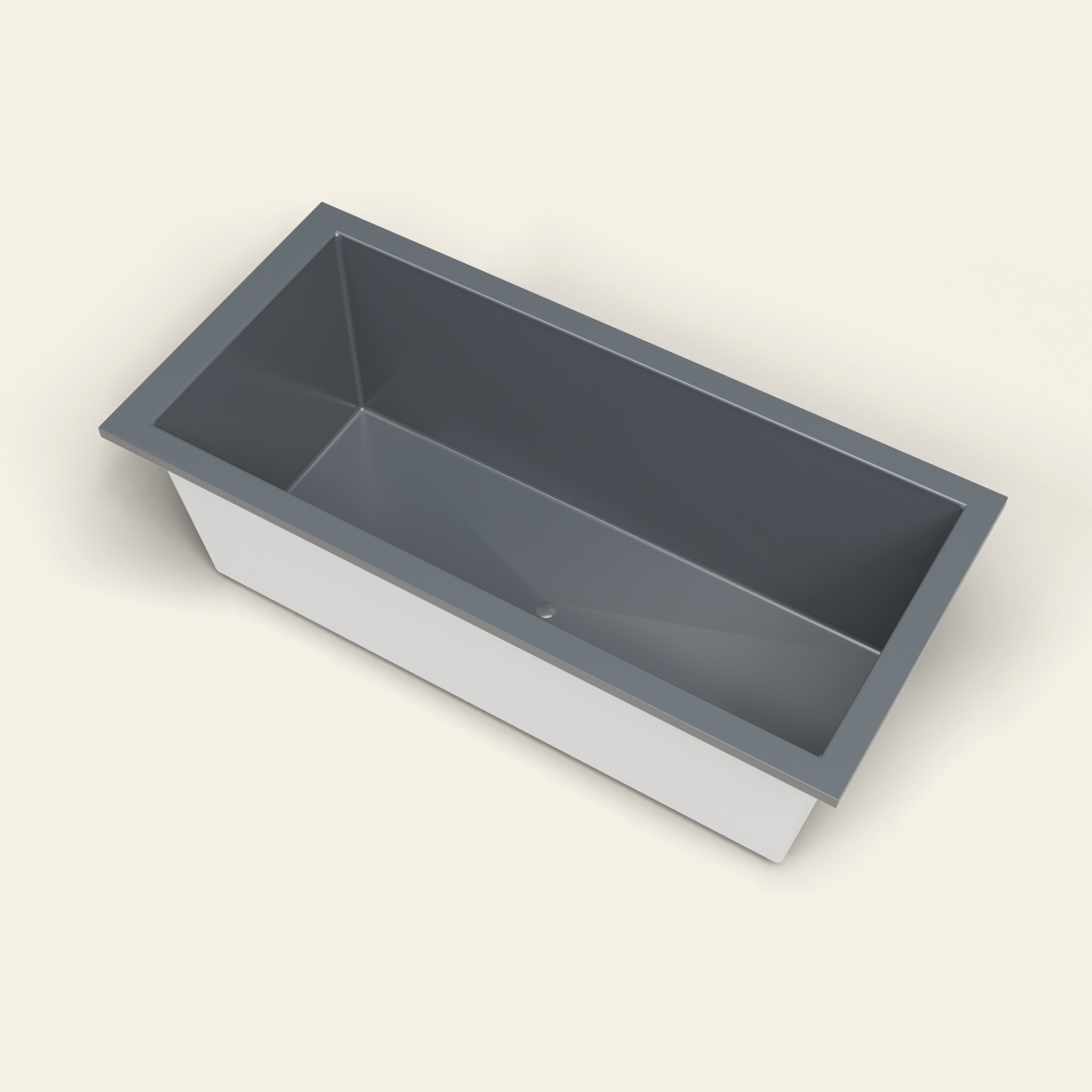 1900 x 900 Diepe Badkuip — 600mm Diepte — Rechthoekig — Omnitub in RAL 7015 Slate Grey