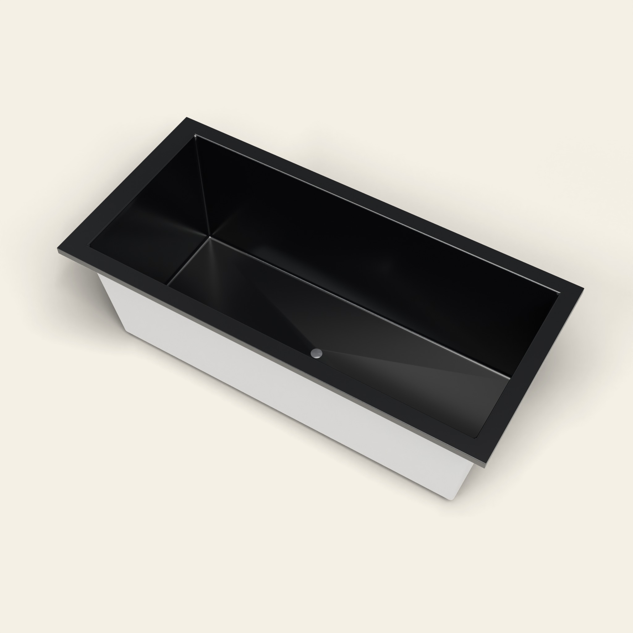 1900 x 900 Diepe Badkuip — 600mm Diepte — Rechthoekig — Omnitub in RAL 9005 Jet Black