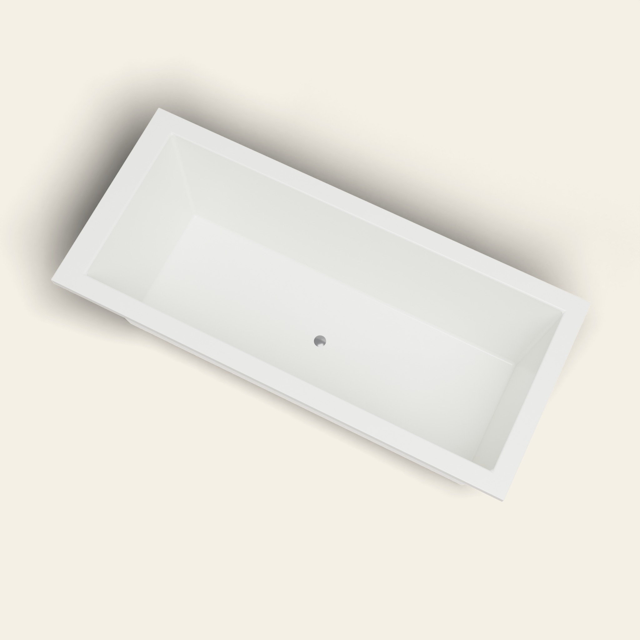 Diepe badkuip van 1800 x 800 – diepte van 600 mm – rechthoekig – Omnitub in RAL 9010 Pure White
