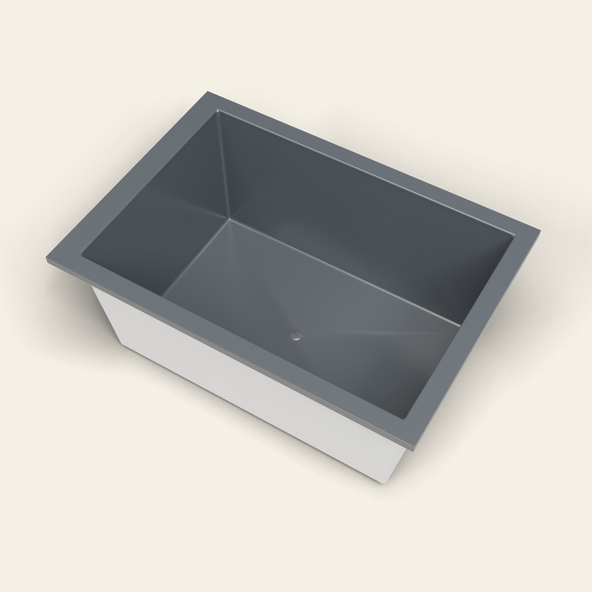 1500 x 1050 Diep Ligbad – 600mm Diepte – Brede Rechthoekige Vorm – Omnitub in RAL 7015 Slate Grey
