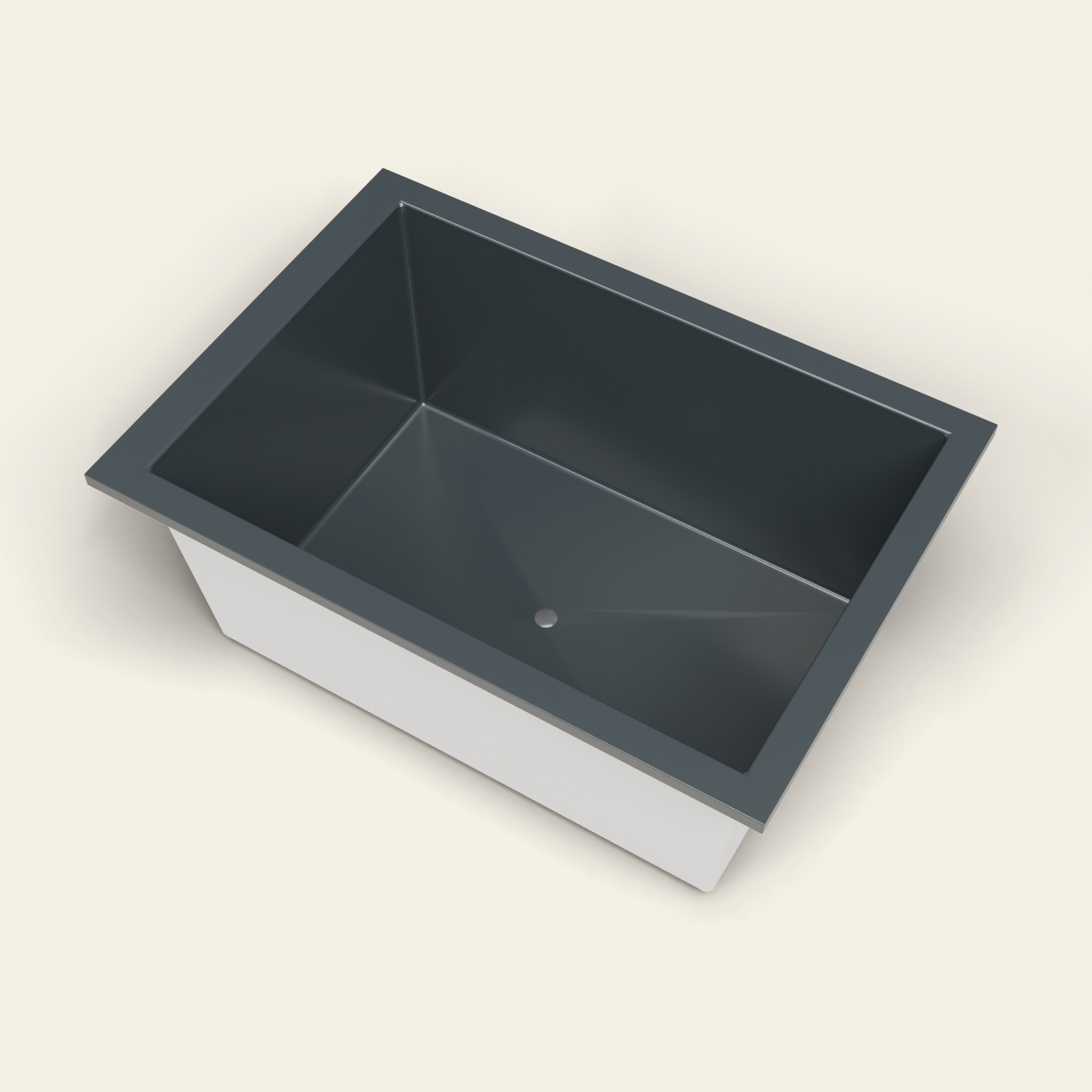 1500 x 1050 Diep Ligbad – 600mm Diepte – Brede Rechthoekige Vorm – Omnitub in RAL 7016 Anthracite Grey