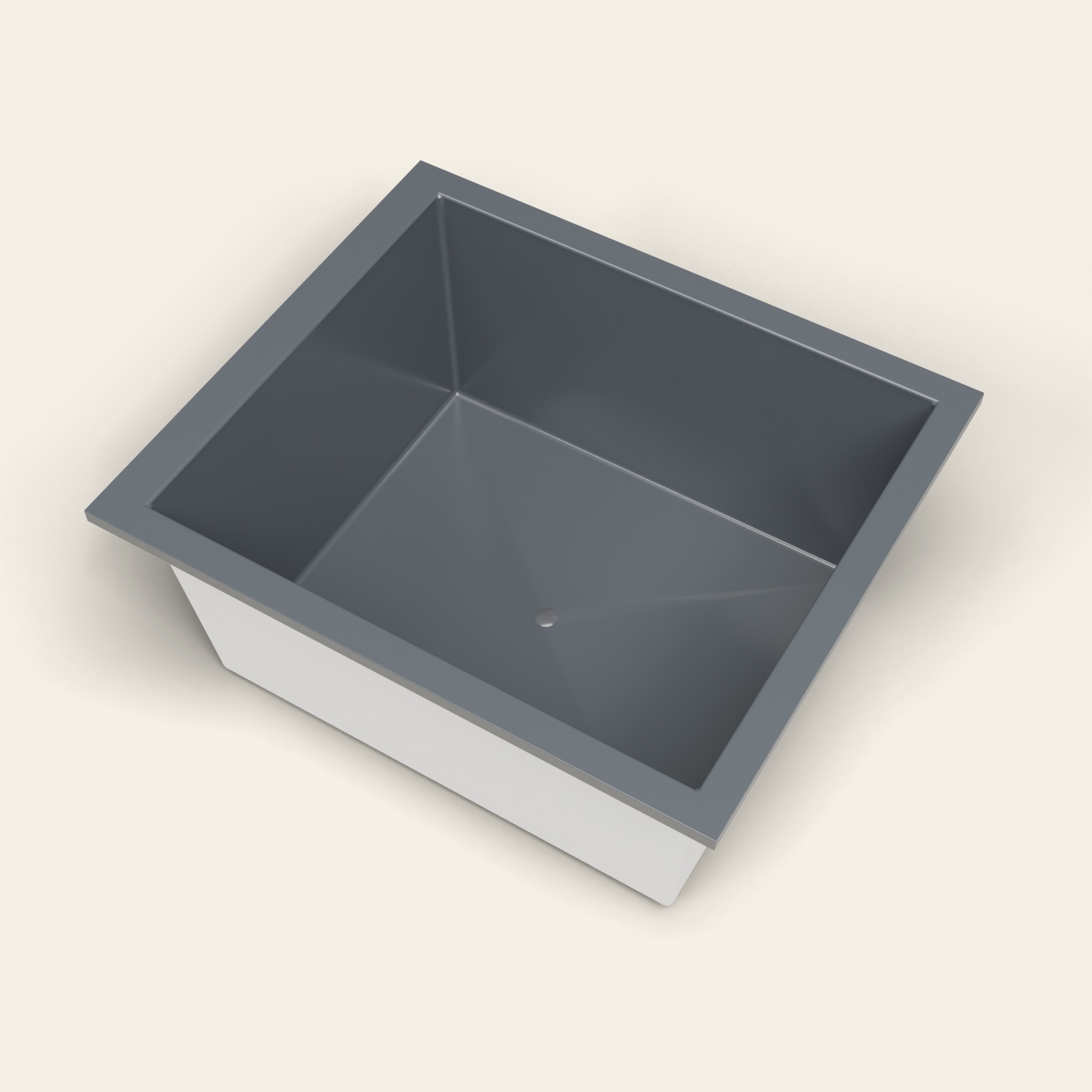 1400 x 1200 Diep Bad voor Langdurig Weken – 600 mm Diepte – Breed Rechthoekig – Omnitub in RAL 7015 Slate Grey