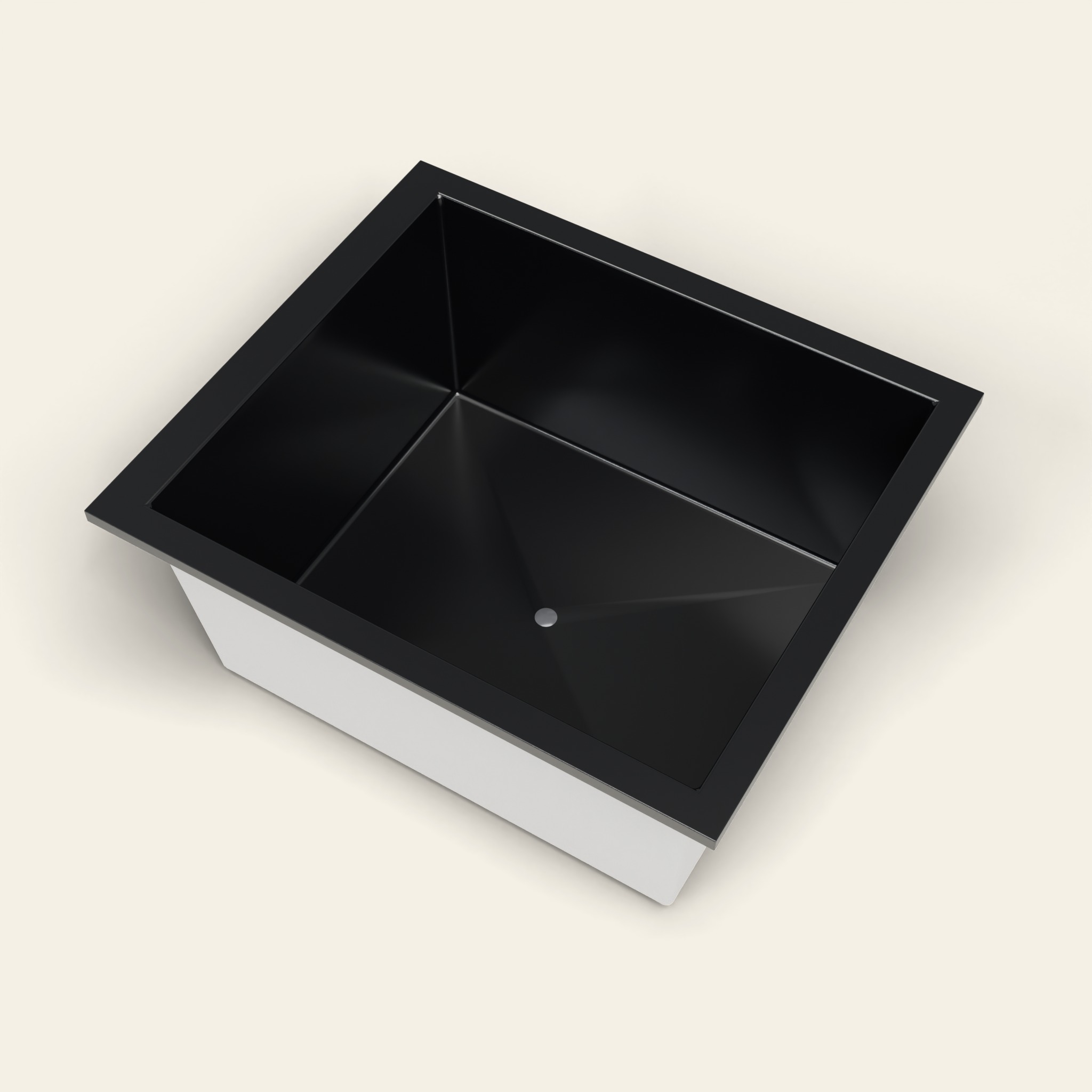 1400 x 1200 Diep Bad voor Langdurig Weken – 600 mm Diepte – Breed Rechthoekig – Omnitub in RAL 9005 Jet Black