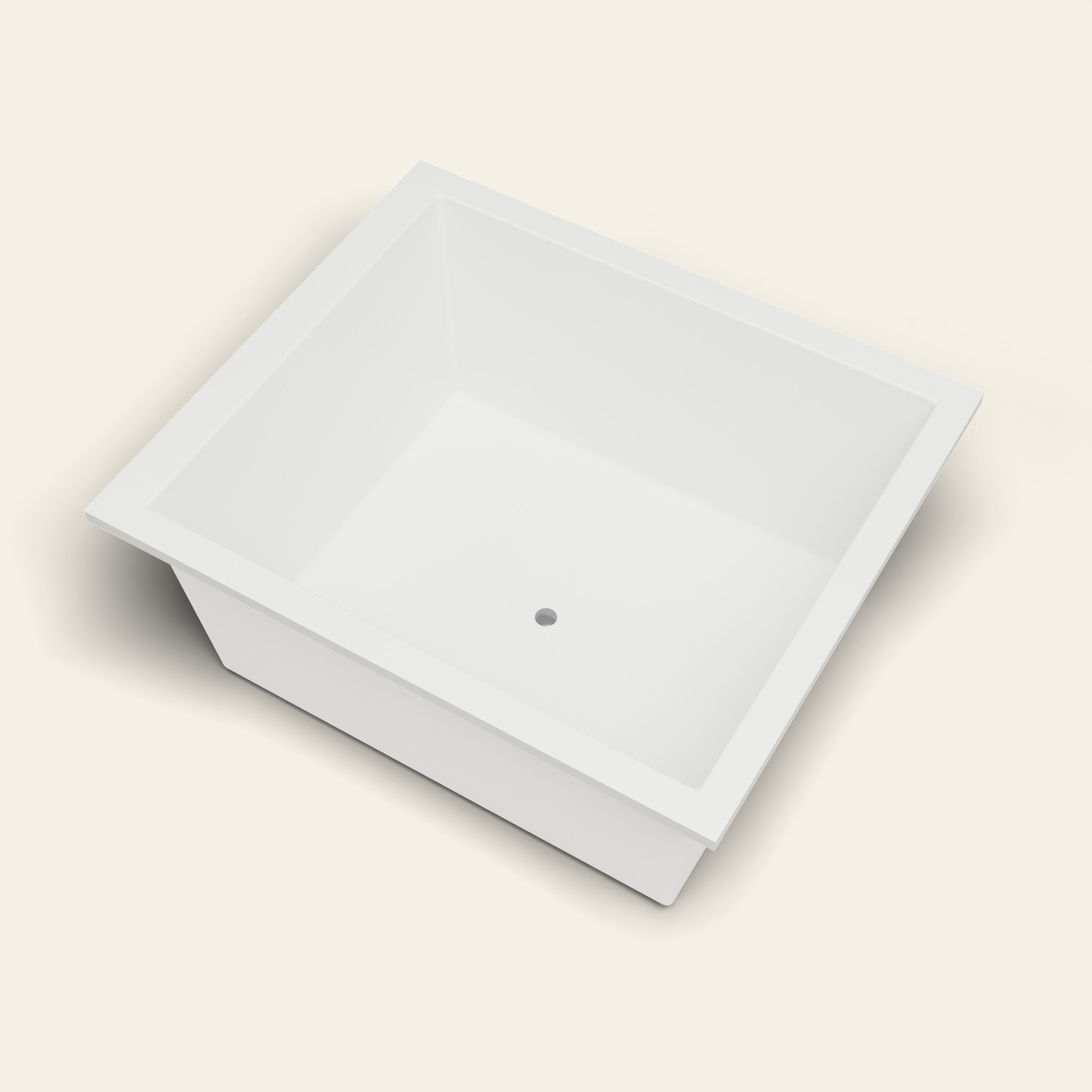 1400 x 1200 Diep Bad voor Langdurig Weken – 600 mm Diepte – Breed Rechthoekig – Omnitub in RAL 9010 Pure White