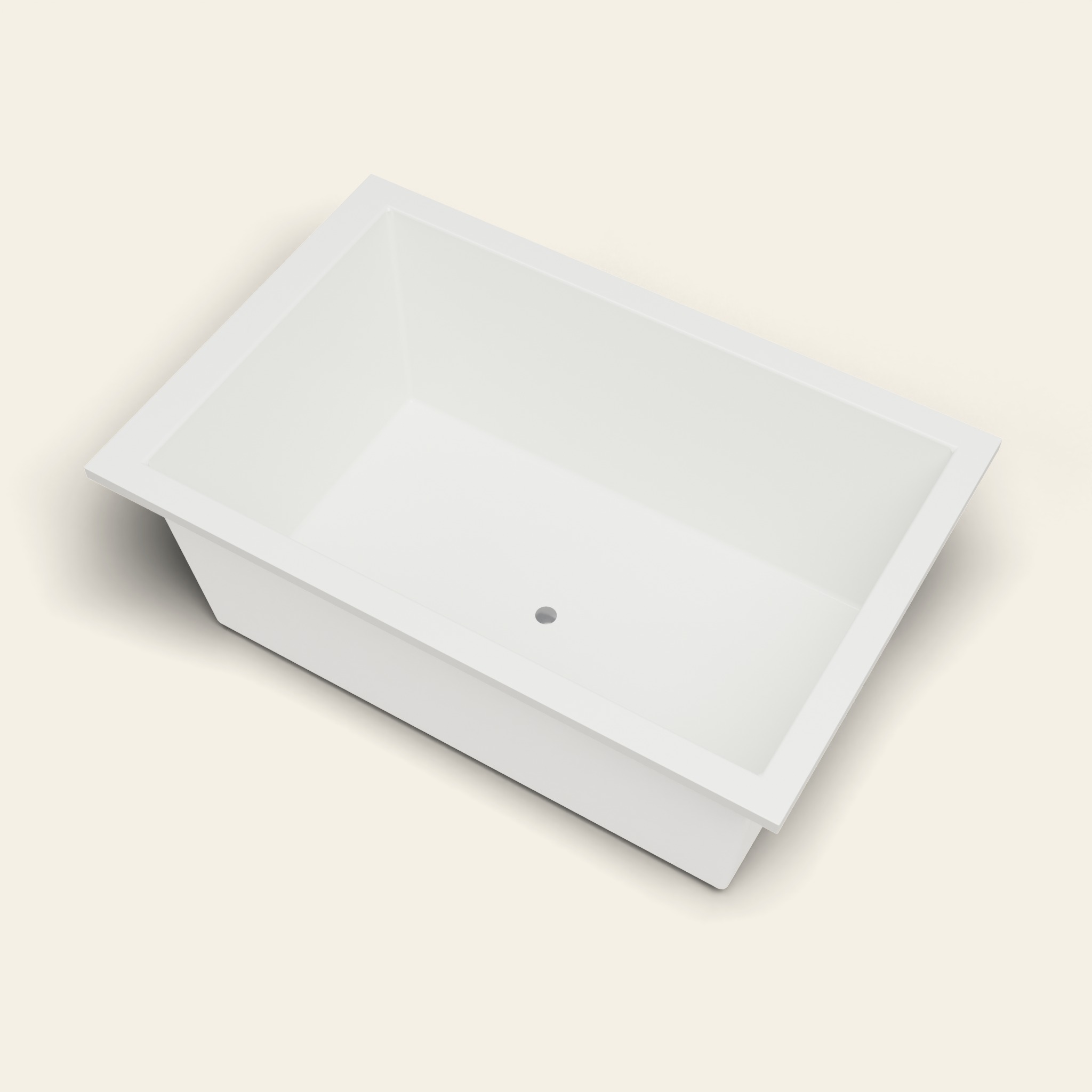 1600 x 1050 Diepe Badkuip – 600mm Diepte – Brede Rechthoekige Vorm – Omnitub in RAL 9010 Pure White
