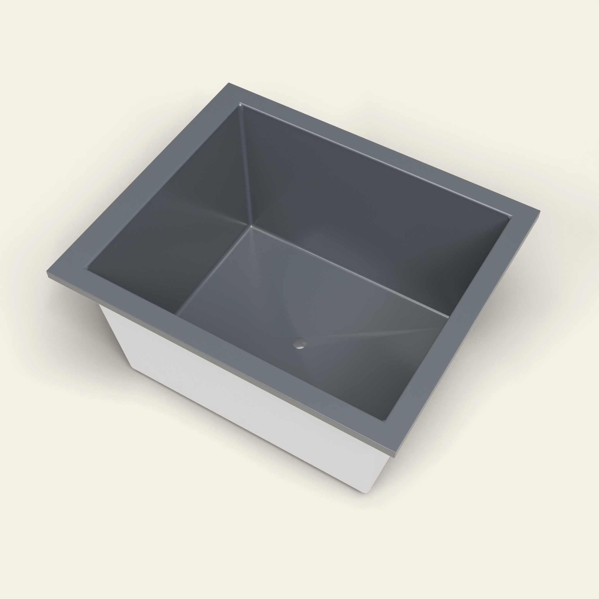 1250 x 1050 Diepe Badkuip – 600mm Diepte – Brede Rechthoekige Vorm – Omnitub in RAL 7015 Slate Grey