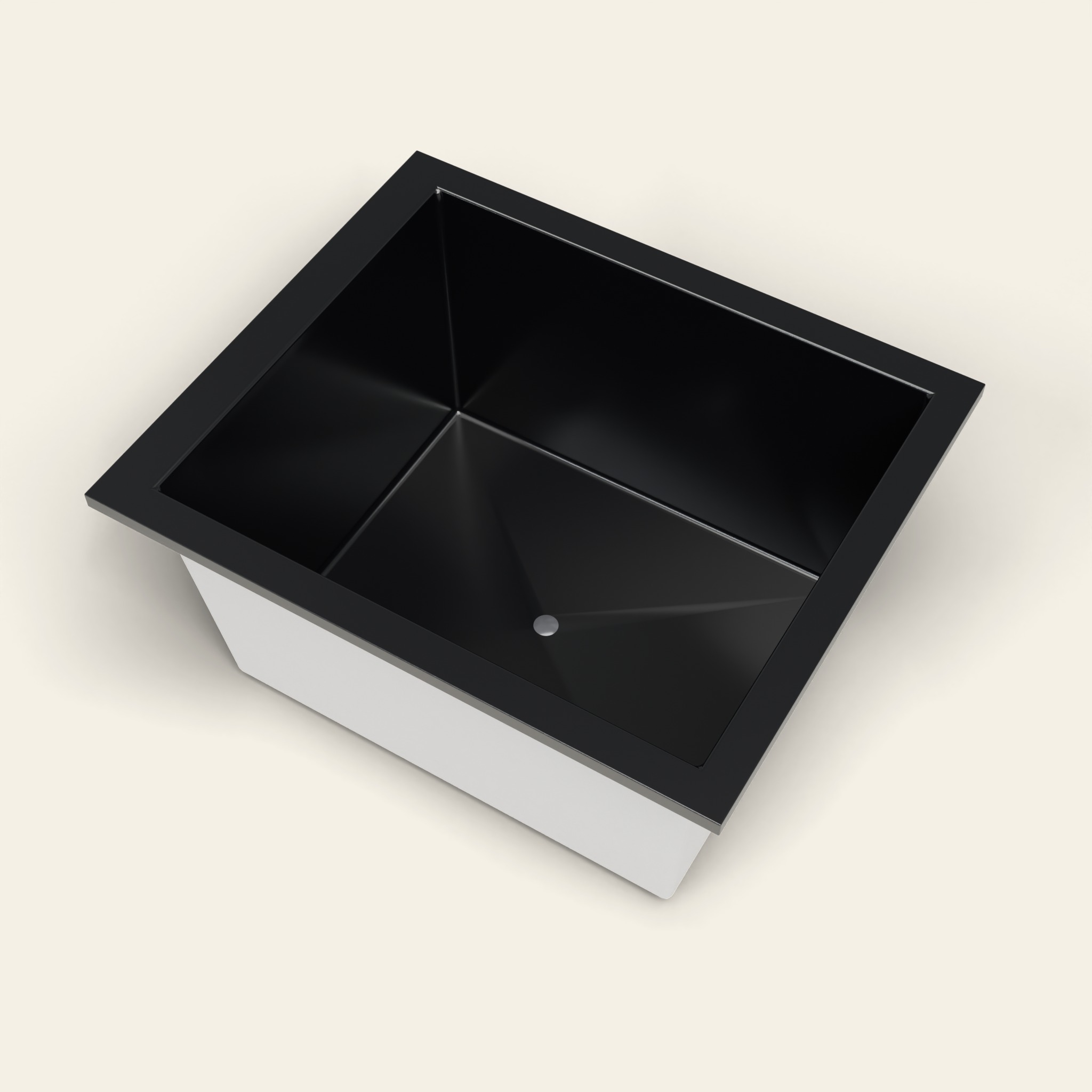 1250 x 1050 Diepe Badkuip – 600mm Diepte – Brede Rechthoekige Vorm – Omnitub in RAL 9005 Jet Black