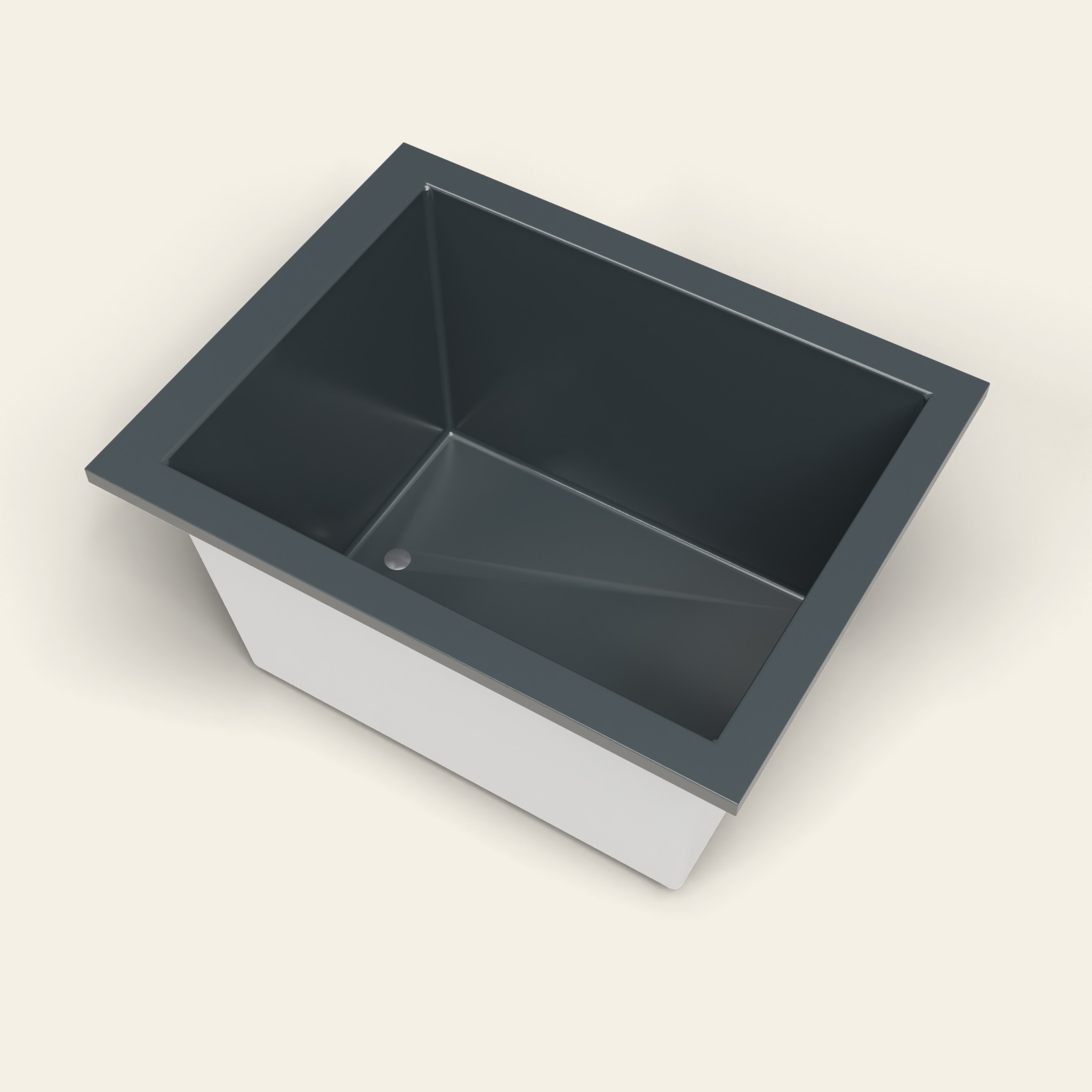 1150 x 900 Diep Badkuip – 600mm Diepte – Rechthoekig – Omnitub in RAL 7016 Anthracite Grey