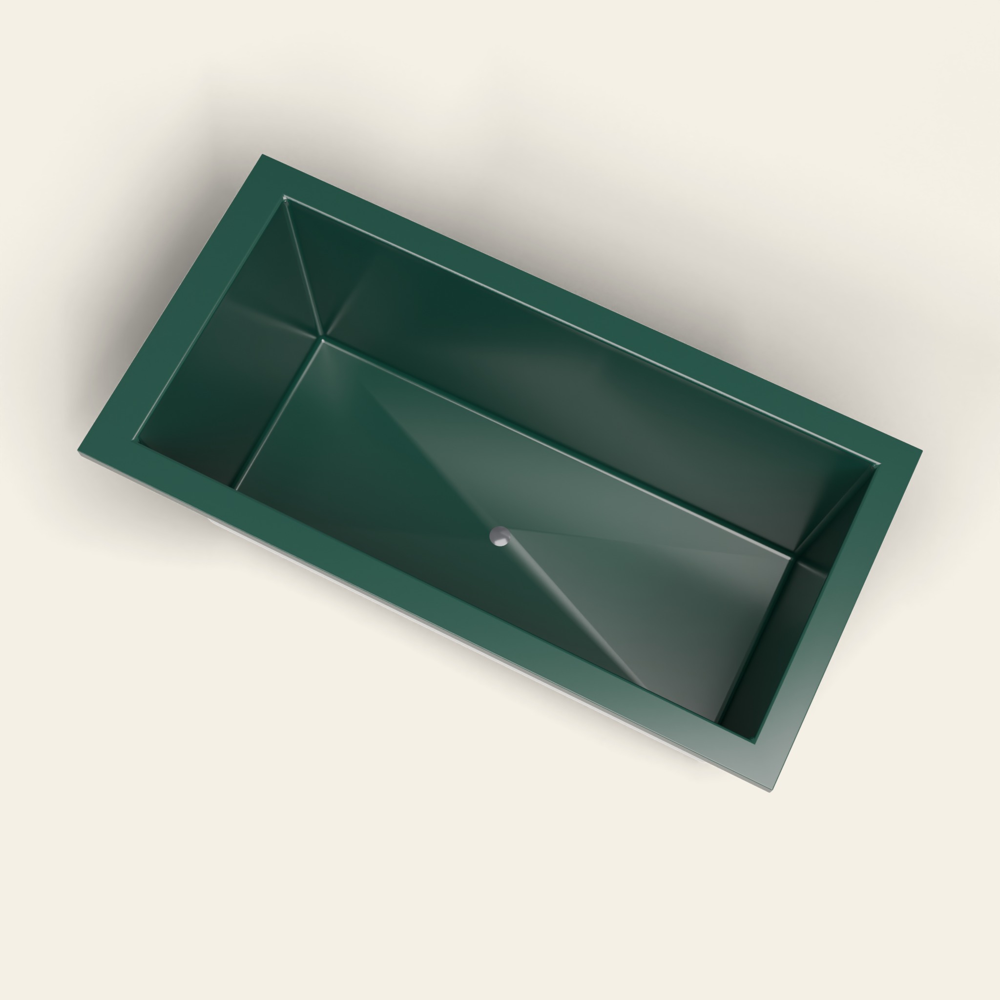1600 x 800 Diep Ligbad – 600mm Diepte – Rechthoekig – Omnitub in RAL 6005 Moss Green