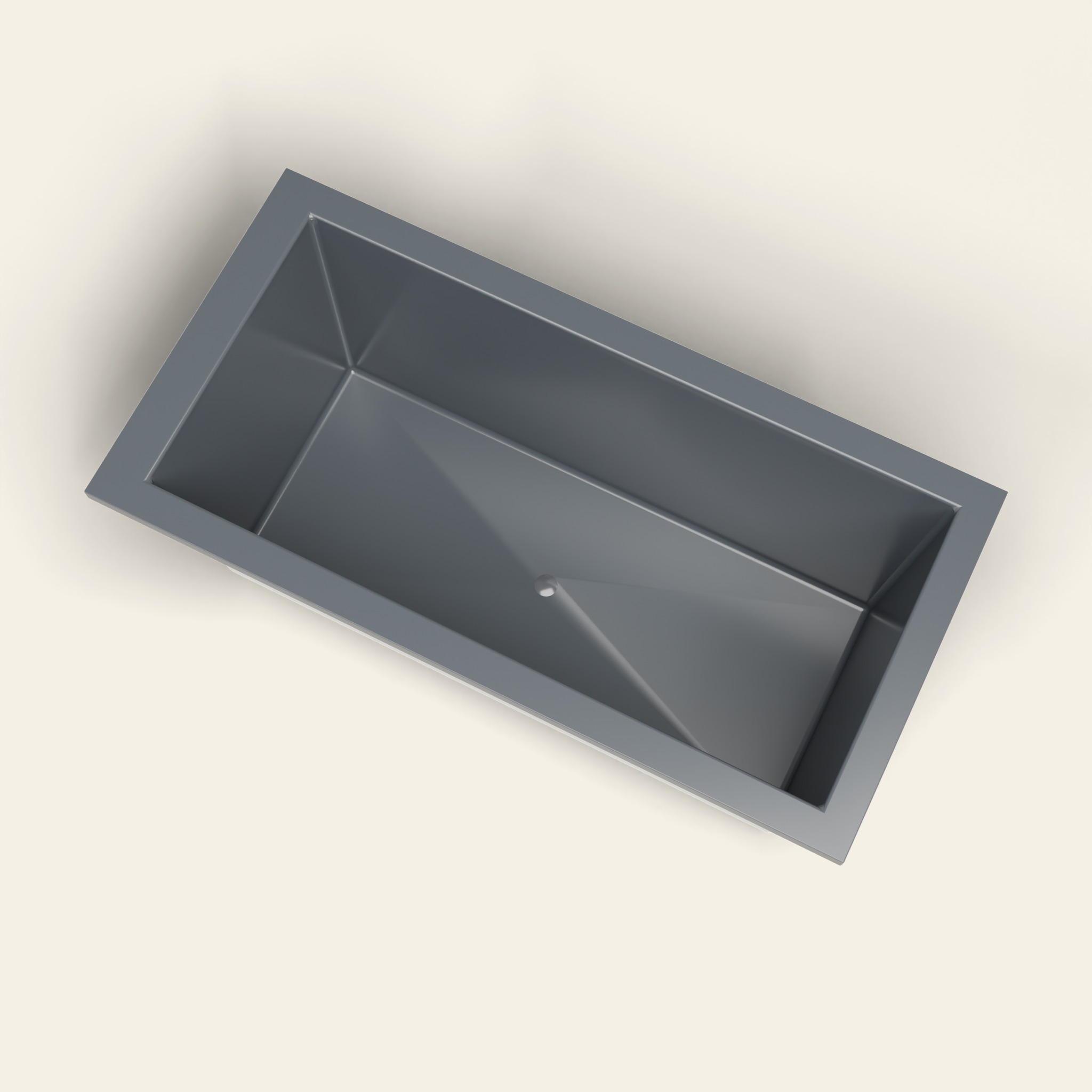 1600 x 800 Diep Ligbad – 600mm Diepte – Rechthoekig – Omnitub in RAL 7015 Slate Grey