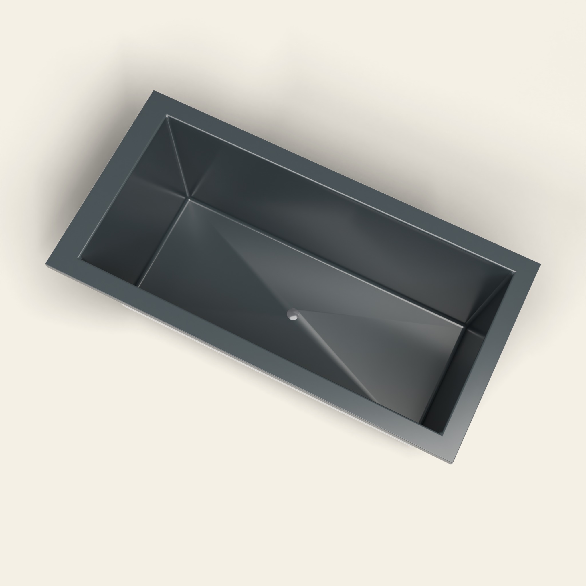 1600 x 800 Diep Ligbad – 600mm Diepte – Rechthoekig – Omnitub in RAL 7016 Anthracite Grey