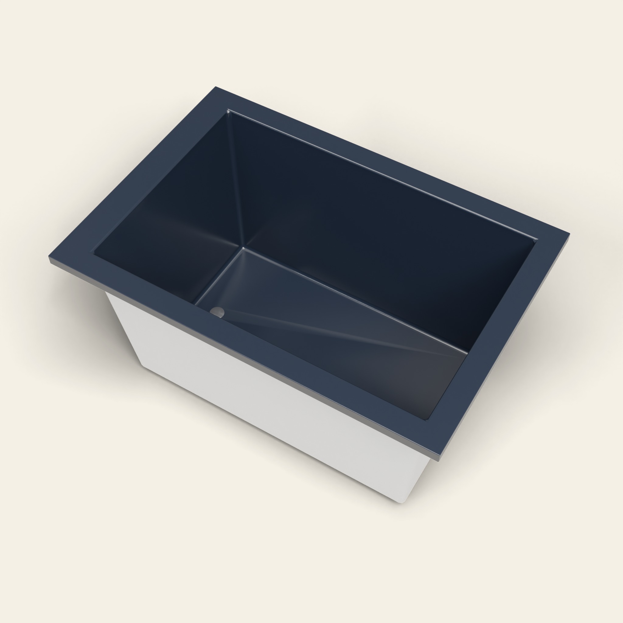 1250 x 850 Diepe Ligbad – 600mm Diepte – Rechthoekig – Omnitub in RAL 5011 Steel Blue