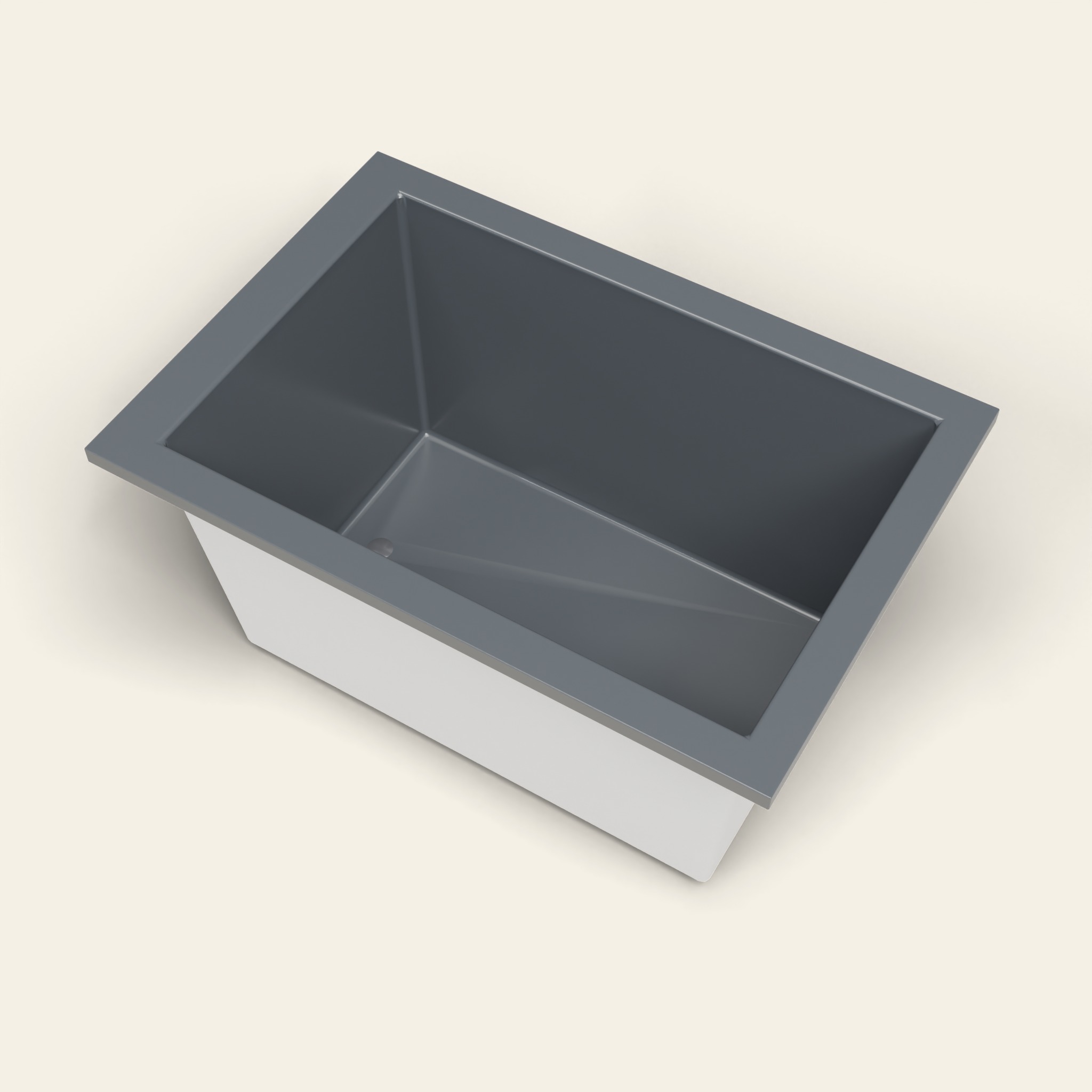 1250 x 850 Diepe Ligbad – 600mm Diepte – Rechthoekig – Omnitub in RAL 7015 Slate Grey