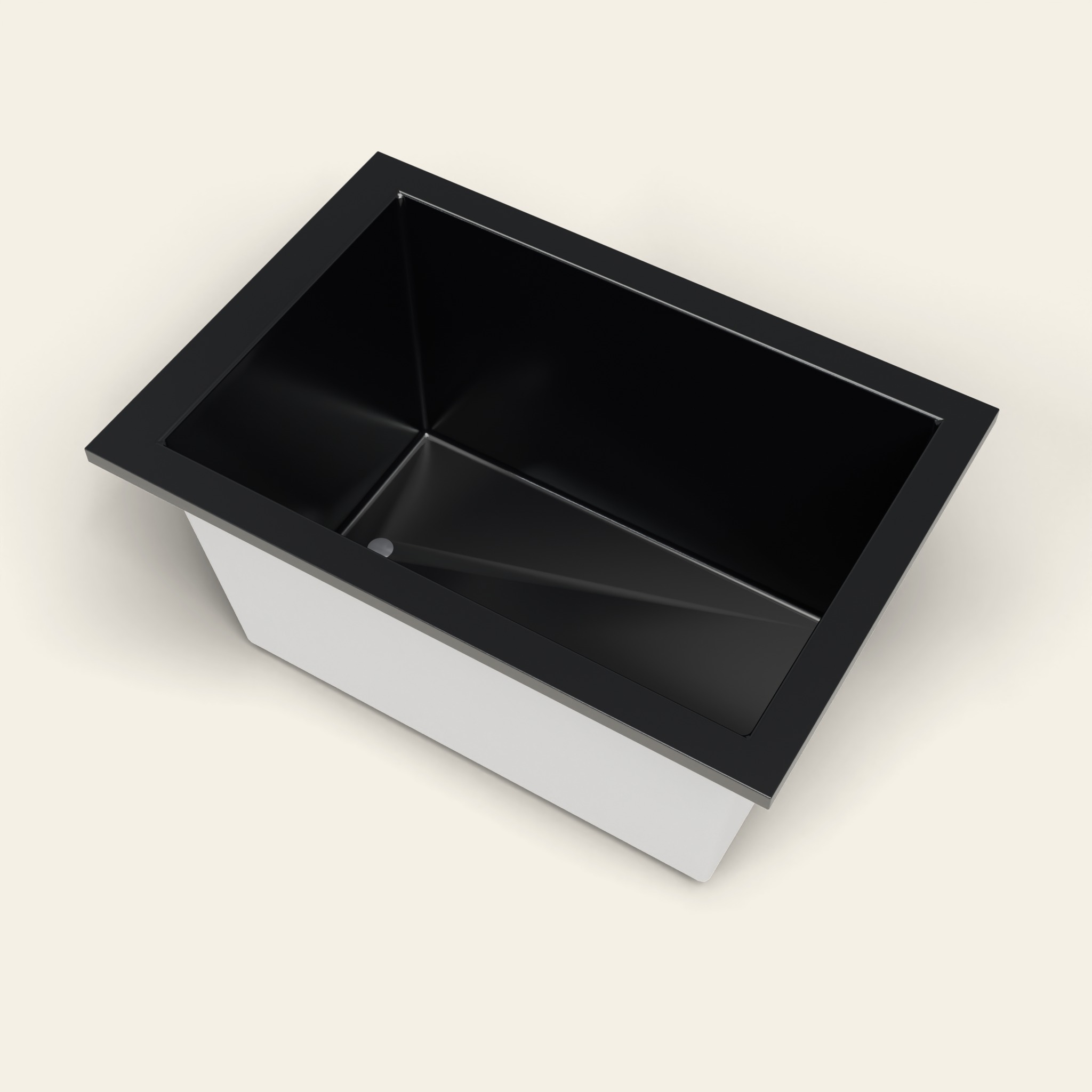 1250 x 850 Diepe Ligbad – 600mm Diepte – Rechthoekig – Omnitub in RAL 9005 Jet Black