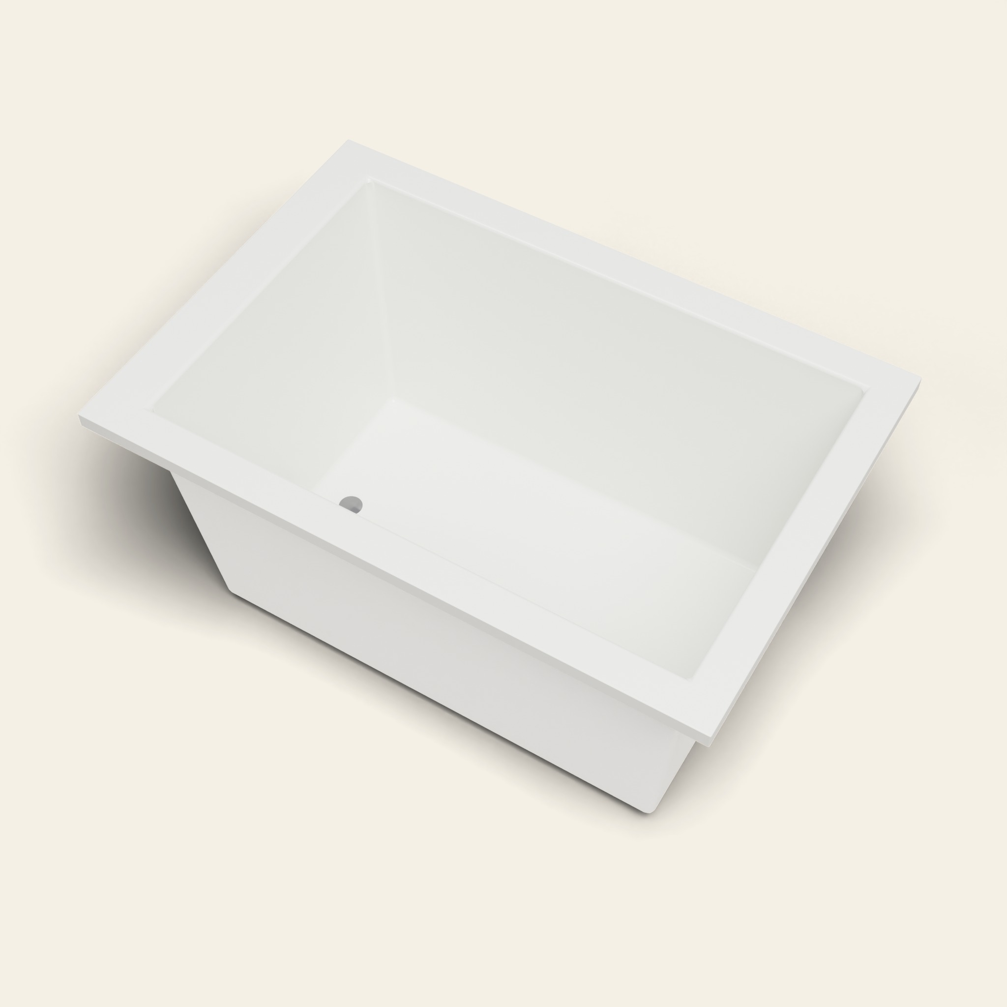 1250 x 850 Diepe Ligbad – 600mm Diepte – Rechthoekig – Omnitub in RAL 9010 Pure White