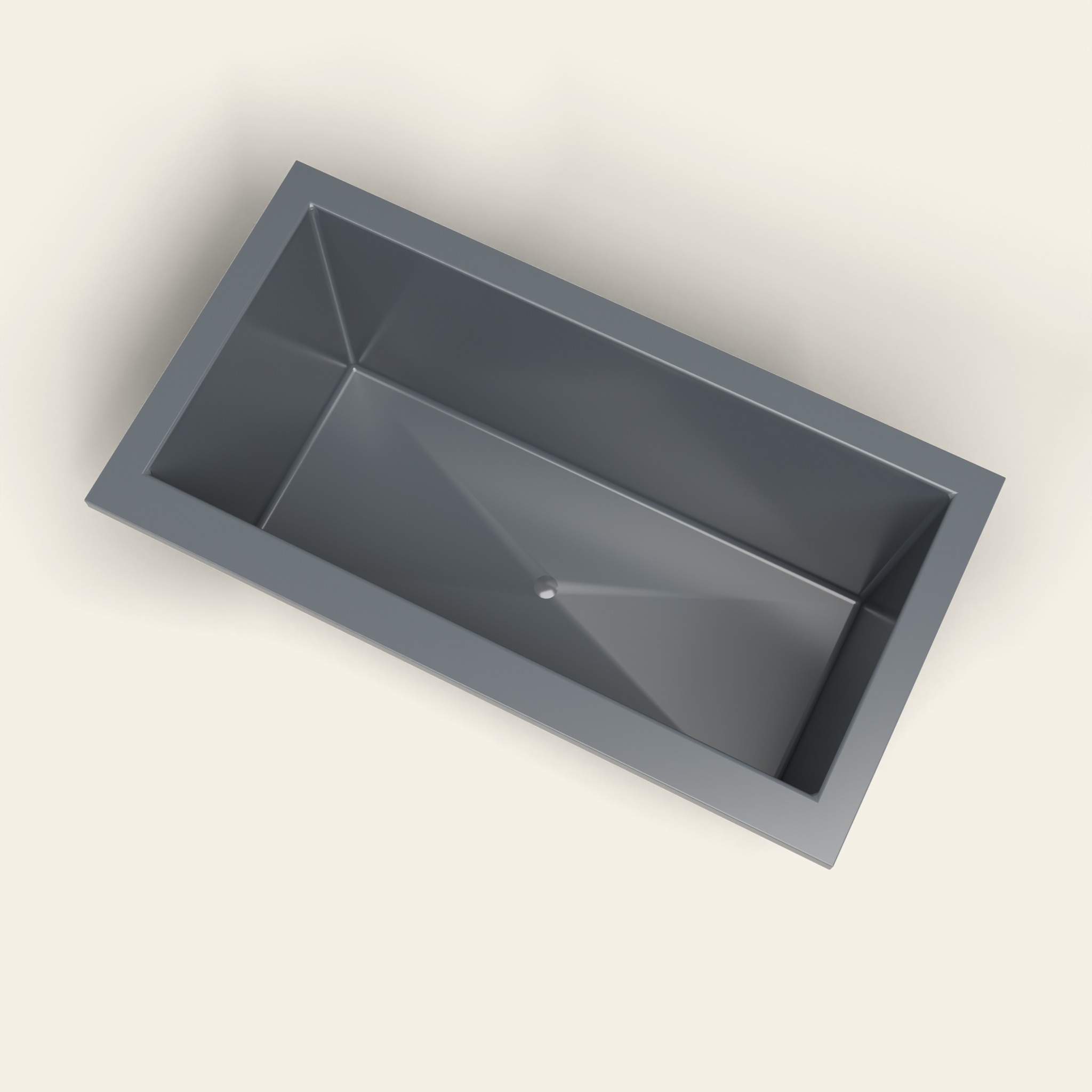 1500 x 800 Diepe Badkuip – 600 mm Diepte – Rechthoekig – Omnitub (B100) in RAL 7015 Slate Grey