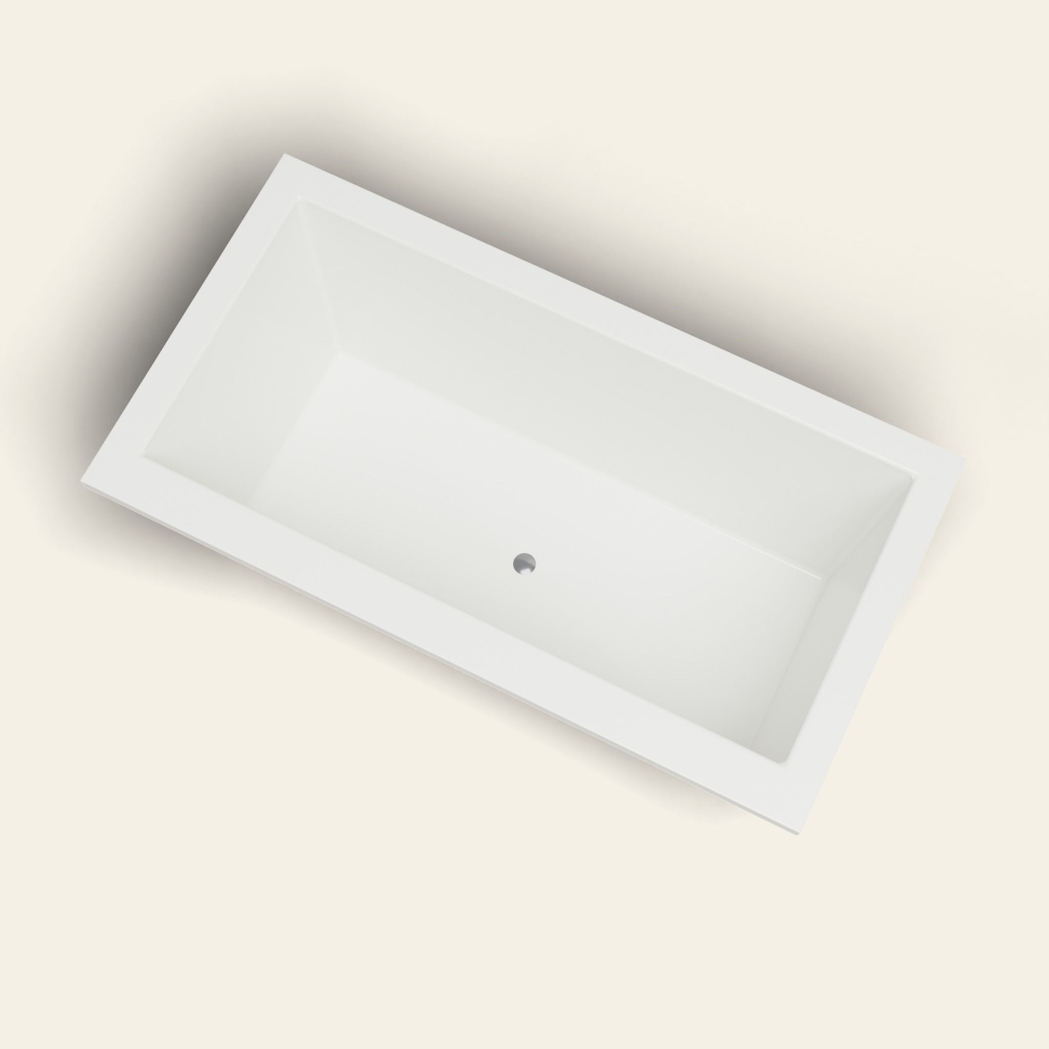 1500 x 800 Diepe Badkuip – 600 mm Diepte – Rechthoekig – Omnitub (B100) in RAL 9010 Pure White