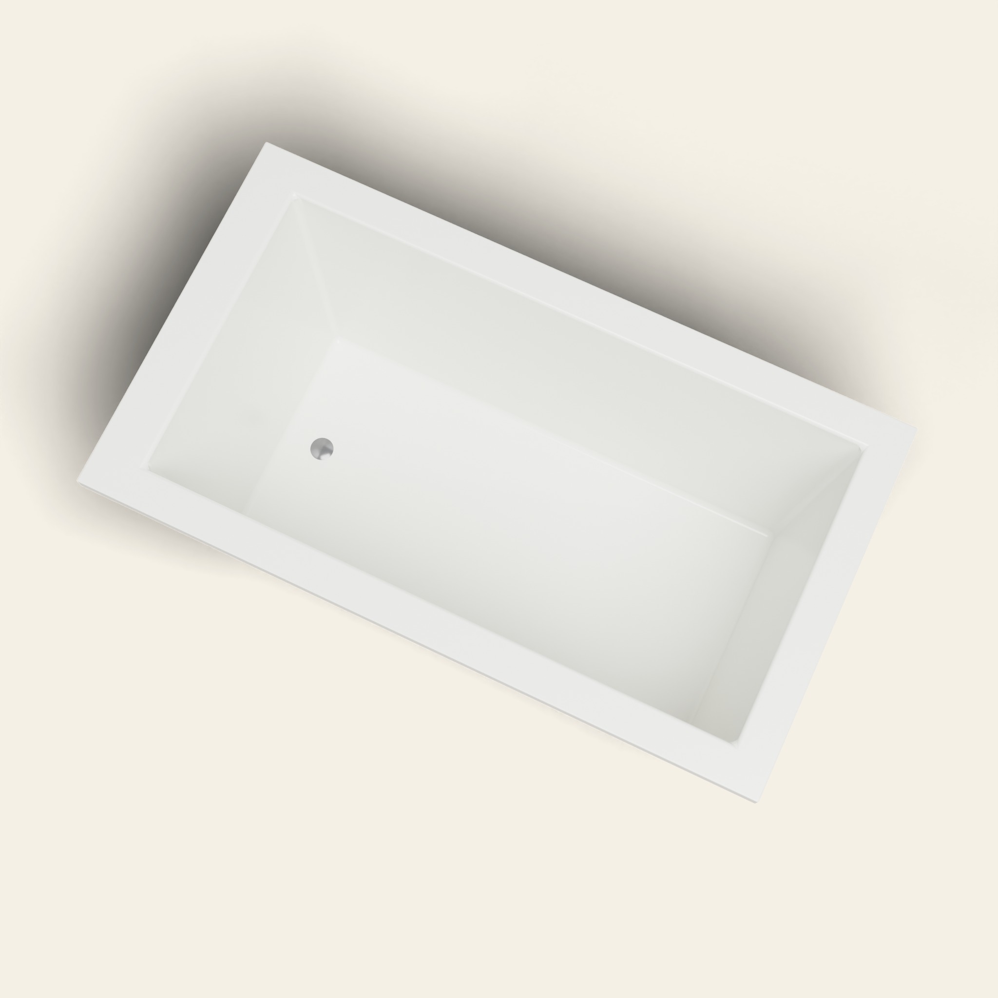 1350 x 750 Diep Badkuip – 600 mm Diepte – Rechthoekig – Omnitub in RAL 9010 Pure White