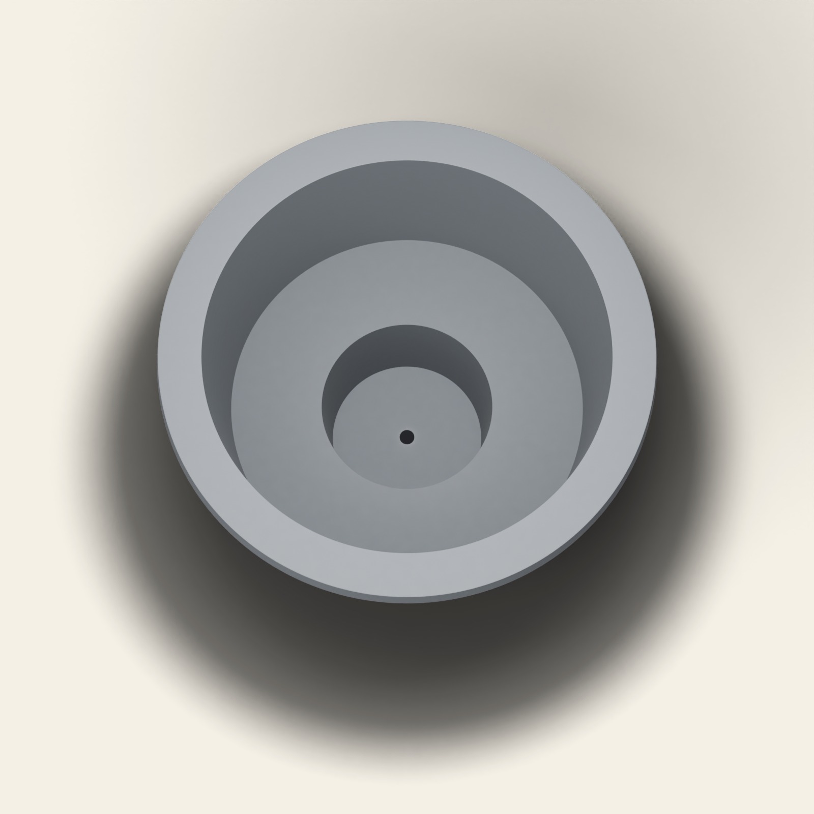 Dompelbad van 1500 mm doorsnede — 1000 mm diep — rond — Omnitub in RAL 7015 Slate Grey