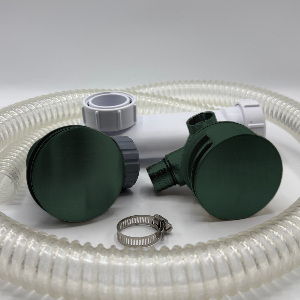 Push Down Bath Filler with Overflow — Omnitone colour-matched
