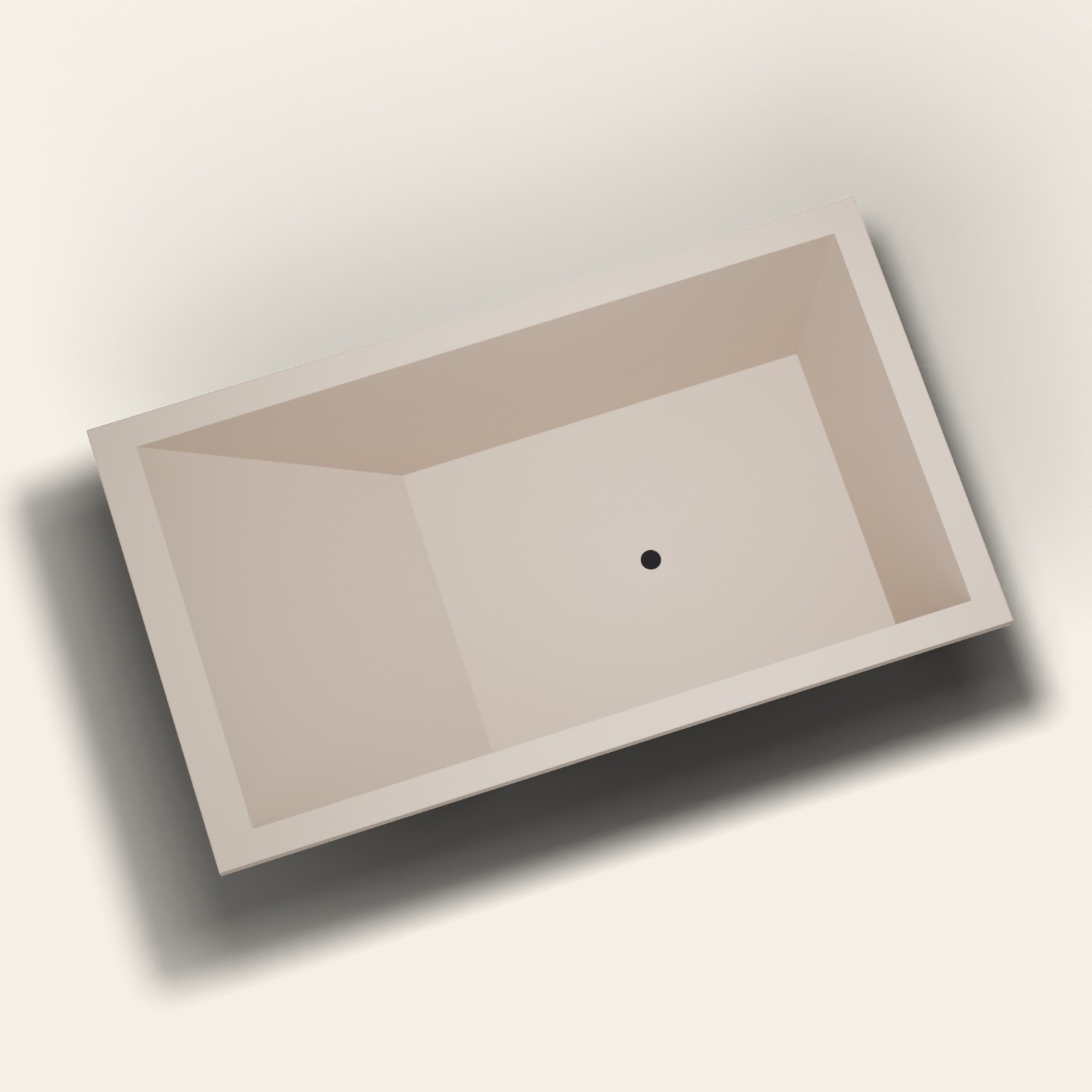 Repose 1900 ligbad — 1900 × 1100 × 600 mm — Omnitub in RAL 1019 Grey Beige