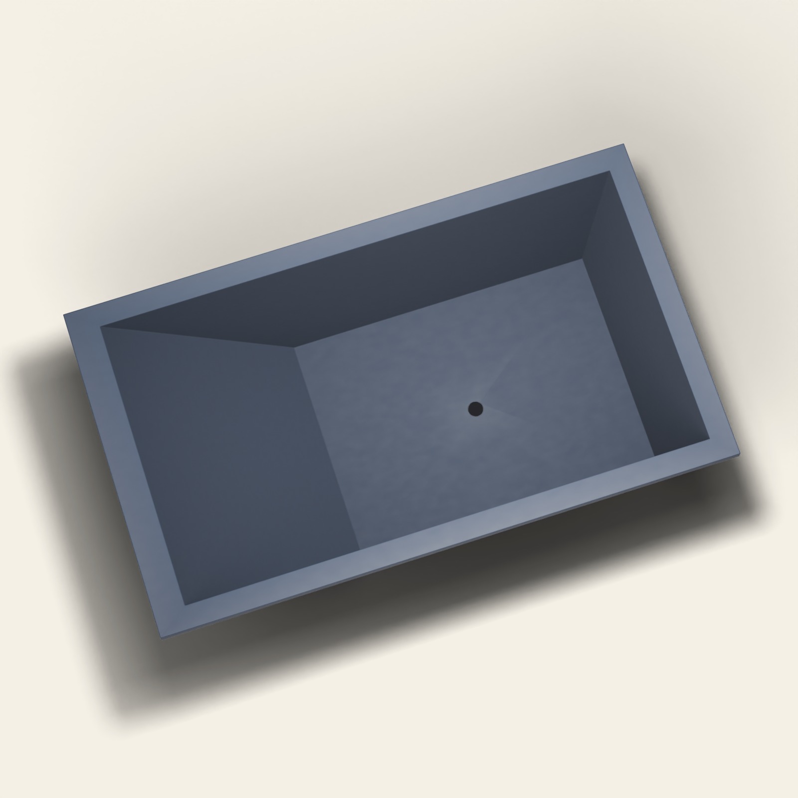 Repose 1900 ligbad — 1900 × 1100 × 600 mm — Omnitub in RAL 5011 Steel Blue