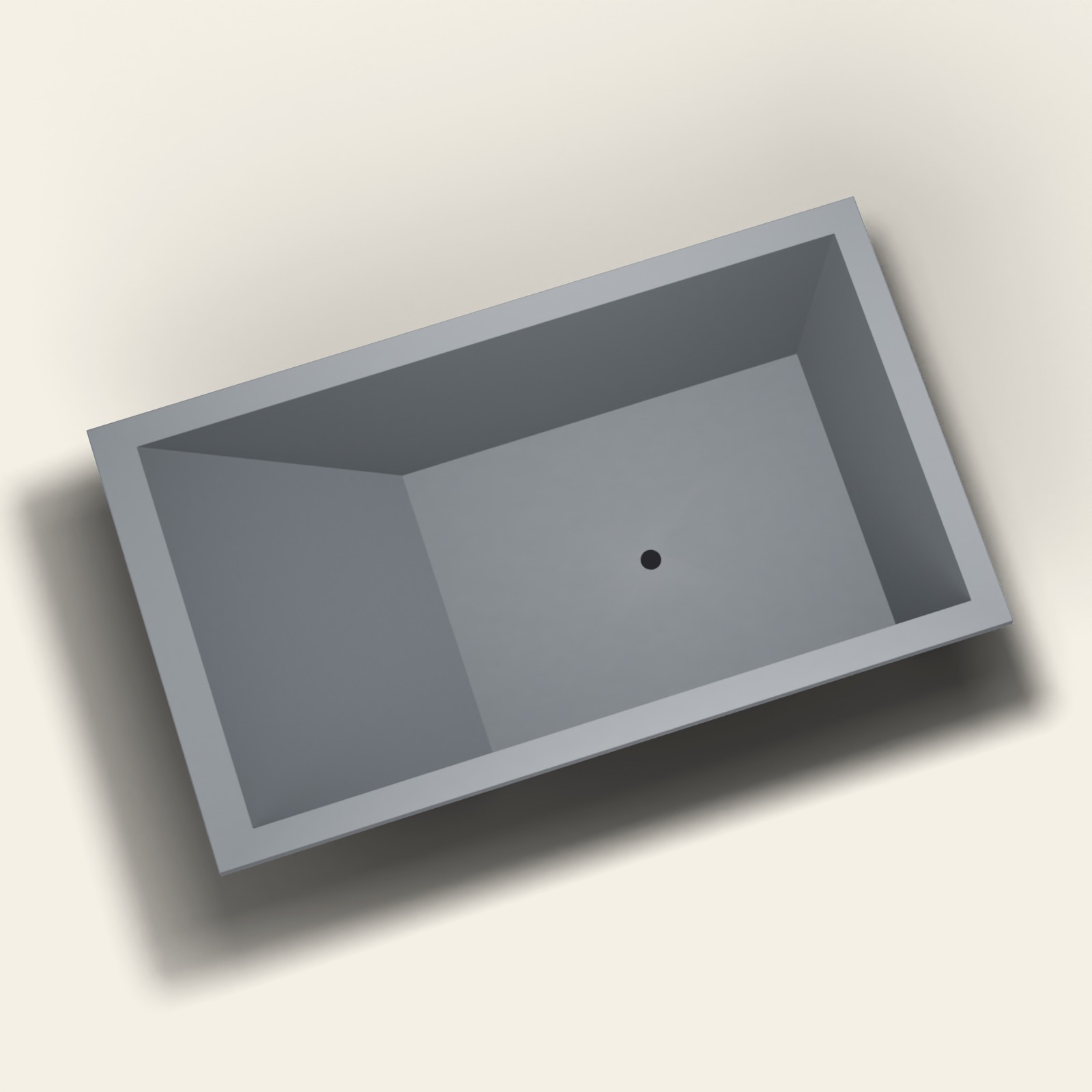 Repose 1900 ligbad — 1900 × 1100 × 600 mm — Omnitub in RAL 7015 Slate Grey