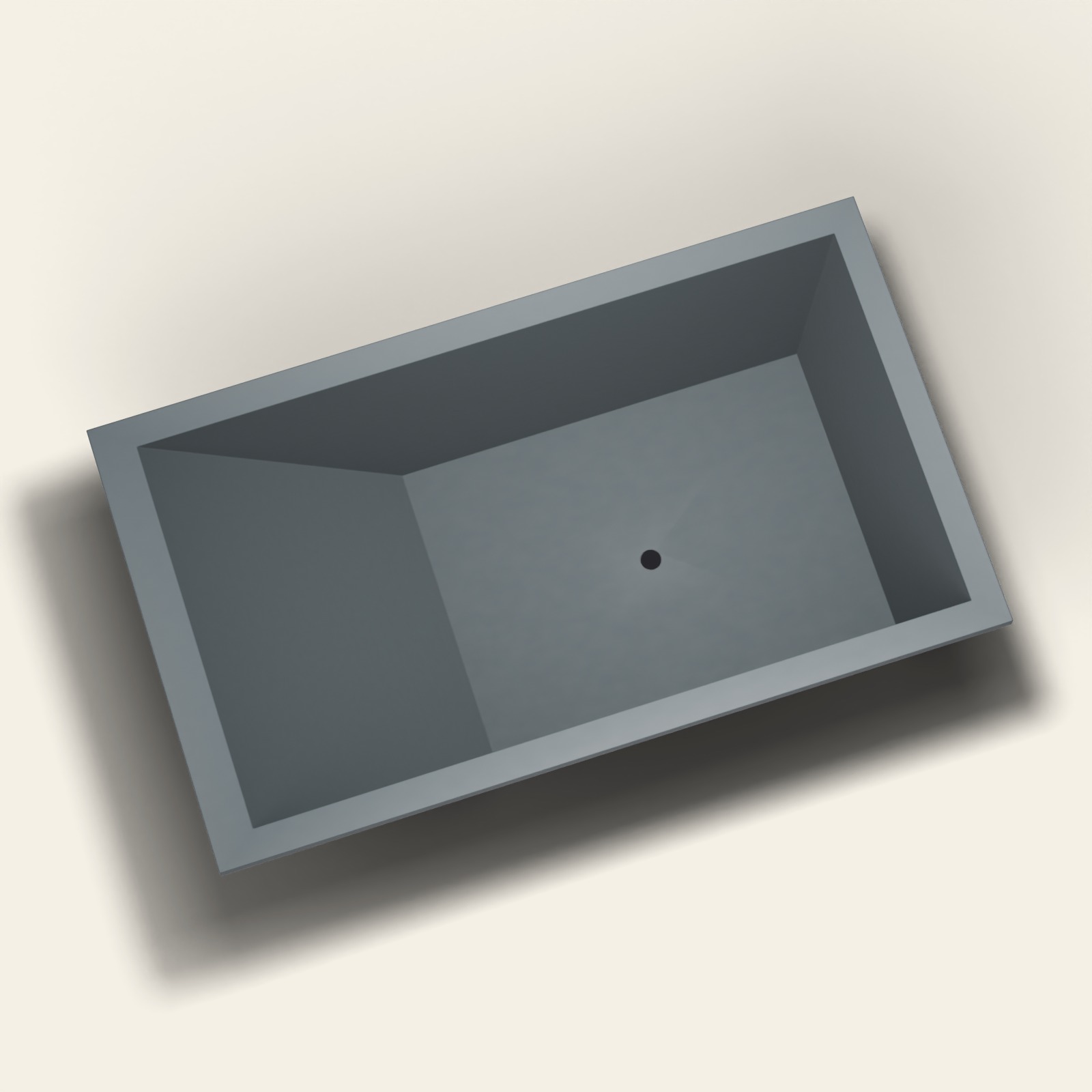 Repose 1900 ligbad — 1900 × 1100 × 600 mm — Omnitub in RAL 7016 Anthracite Grey