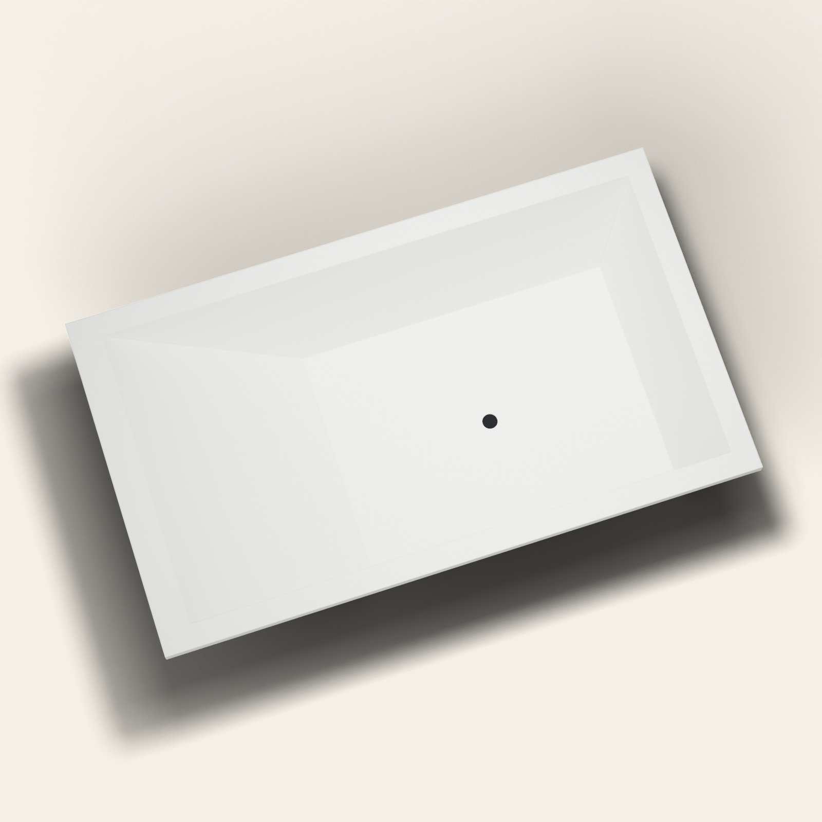 Repose 1900 ligbad — 1900 × 1100 × 600 mm — Omnitub in RAL 9010 Pure White