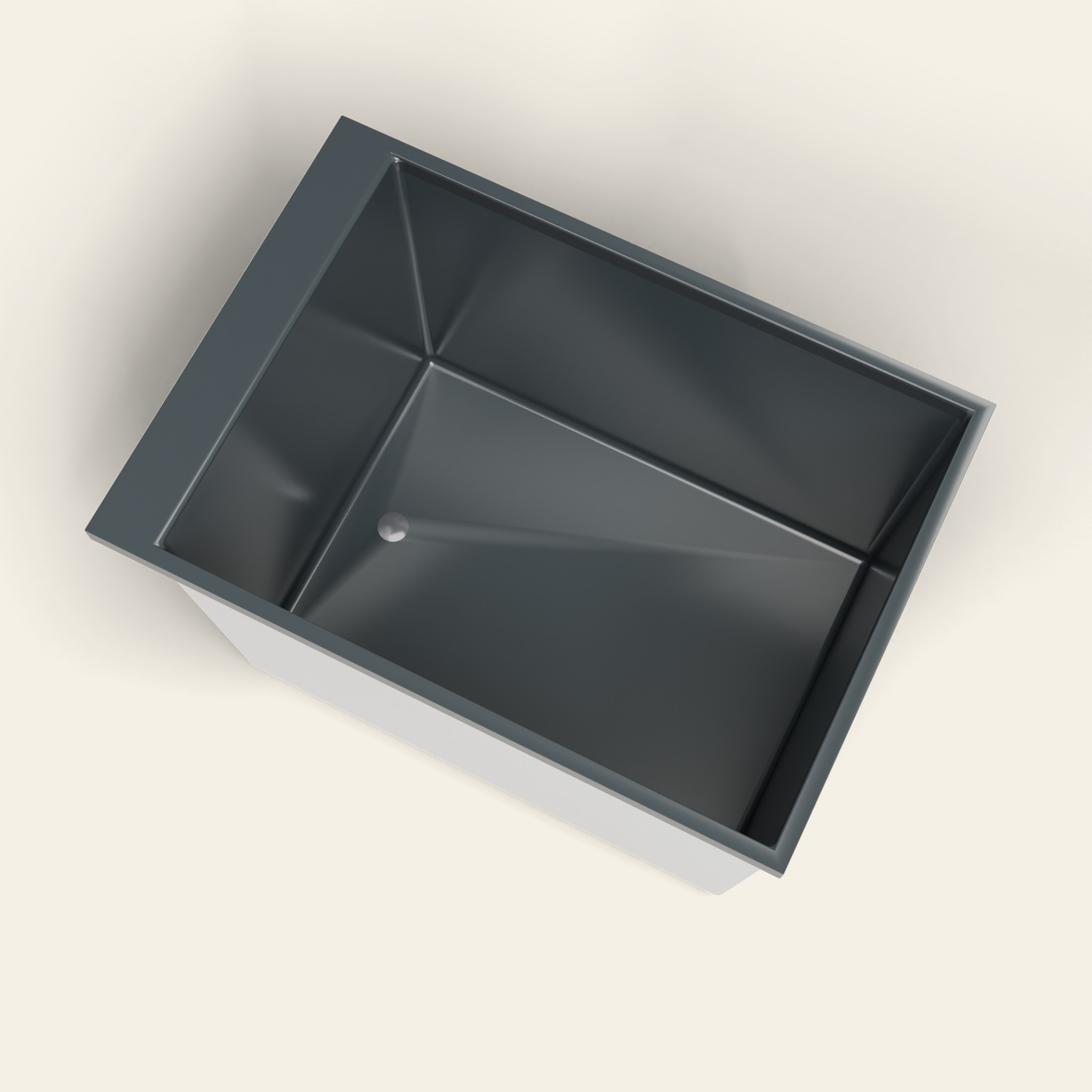 Omnitub Sheer — 1000 × 700 Diep Ligbad — 600mm Diepte in RAL 7016 Anthracite Grey