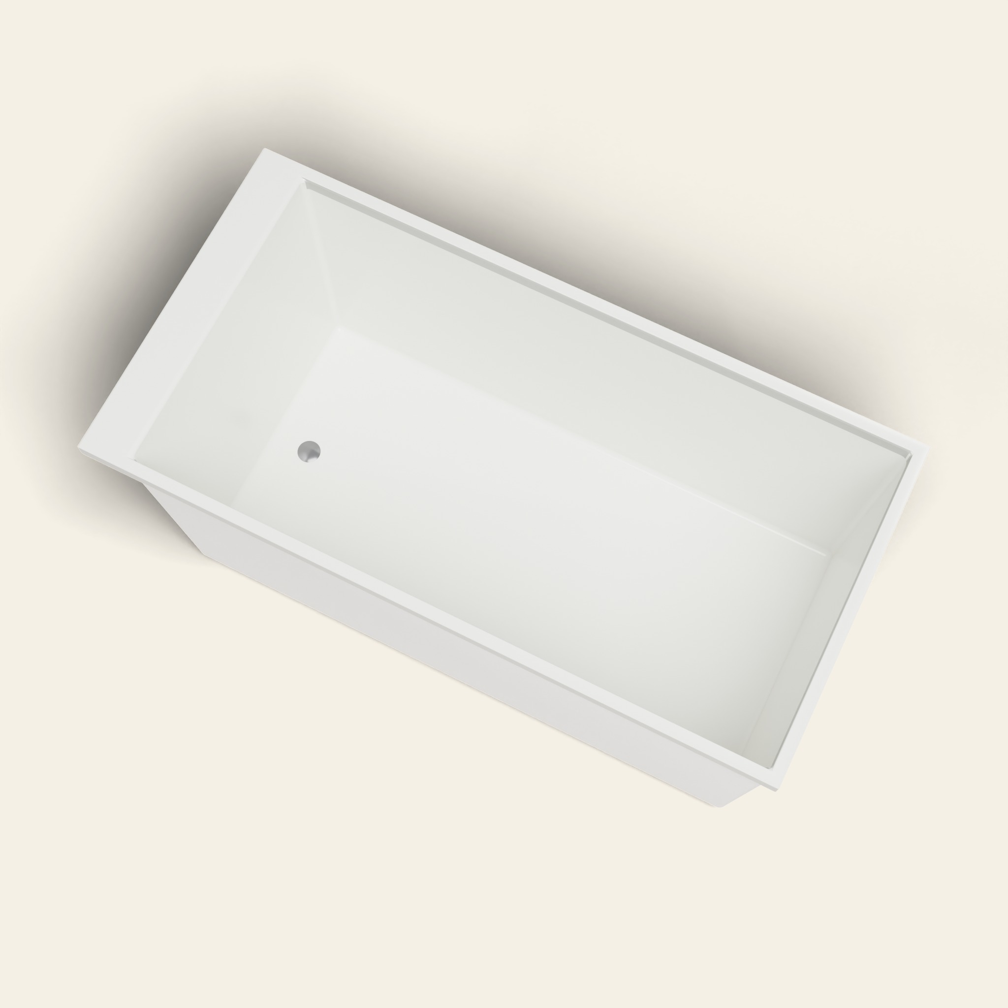Omnitub Sheer 1400 – 1400 × 700 ligbad voor diep baden – 600 mm diepte in RAL 9010 Pure White